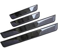 4 Piezas Protector de Umbral de Puerta de Acero Inoxidable para Porsche Cayenne S GTS V6 2011-2018 - Anti-Rayaduras con Pegatina de Bienvenida