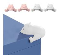 4 Piezas Protector Esquinas Mesa, Protege Cubre Esquinas, Cantonera Protector de Mesa, Lindos Esquinas de Protección Anticolisión, Protección de Cojín de Esquina para Mesas Sillas (Rosa y Blanco)