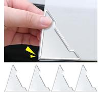 4 Piezas Protector Puertas Coche para Mitsubishi Carisma Pajero 4 L200 Lancer X Outlander XL 3 Eclipse Cross Colt Space Star, Protección Esquina de Puerta Anticolisión para Coches, Protector Coche