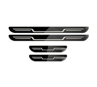 4 Piezas Protector Umbral Puerta Coche para BMW X2 X2M F39 18i 18d 20i 20d 25d 25e M35i, Bienvenida Umbral Tira Estribos Decoración, Accesorios Coche,Black Mirror