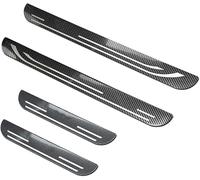 4 Piezas Protector Umbral Puerta Coche para Cupra Born 2021 2022 2023 2024, Acero Inoxidable Antidesgaste Pedal Bienvenida Protector, Accesorios,Carbon Fiber