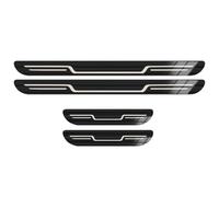 4 Piezas Protectores de Umbral de Puerta de Coche para BYD S6/Sea Lion 07,Ajuste del Umbral del Pedal de Desgaste Placa de Protección,D-Black Brushed
