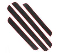 4 Piezas Protectores Umbral Puerta Coche para Benz C-Class W202 W203 W204 W205 W206, Barra Umbral Automóvil Antiarañazos, Tira Umbral Fuerte Adhesión, Accesorios,Black Red