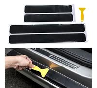 4 Piezas Protectores Umbral Puerta Coche para Mercedes-Benz E-Class W123 W124 W210 W211 W212 C207 A207 W213 W214, 4D Adhesivo Patrón de Fibra de Carbono Decoración para Estribos Pegatinas