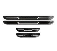 4 Piezas Protectores Umbral Puerta para Dodge Viper SRT-10 SRT10 2003-2011, Inoxidable Tiras de Umbral de Puerta de Coche Bienvenidos Pedal,Carbon Fiber Texture