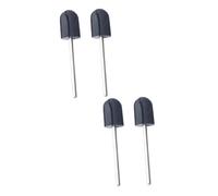 4 Piezas pulidor de uñas muela para pulir uñas pulidora de cabezal de molienda banda para pulir uñas anillo de pulido de uñas taladro de uñas herramienta de manicura Black MERRYHAPY