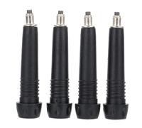 4 Piezas Punta de Bastón de Trekking de Carbono Tungsteno Negro | Terreno Rocoso y Senderismo, Resistente al Desgaste, Ayuda al Caminar, Prolonga la Vida Útil