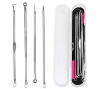 4 Piezas Removedor de Acné, Blackhead Remover Kit de Acero Inoxidable, kit de Herramientas para Extracción de Espinilla Aguja de Acné, Mancha y Espinilla