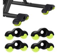 4 piezas Rocker Plate Feet, Indoor Cycling Snap Rocker Feet Adaptadores de Pies de Bicicleta Portátil Basculante Entrenador de Bicicleta Pies de Tenis para Con 8 pelotas de tenis, Wahoo Kickr Core 2