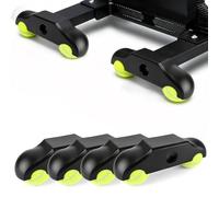 4 piezas Rocker Plate Feet, Indoor Cycling Snap Rocker Feet Adaptadores para entrenamiento de ciclismo de interior, pies de pelota de tenis para Wahoo Kickr Core 2 Rolltrainer, incluye 8 pelotas de
