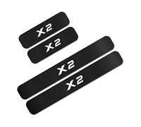 4 Piezas Rodapiés de Coche para B-MW X1 X2 X3 X4 X5 X6, Placa Protectora de umbral de Puerta de Fibra Carbono, Pedal de Entrada, Accesorios de Estilo de Coche