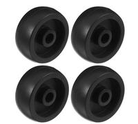 4 Piezas Rodillo Bici para Equipo de Fitness, Ruedas Giratorias | Accesorio para Gimnasio y Hogar, Rotación Flexible, Resistente al Desgaste, Pieza de Reemplazo