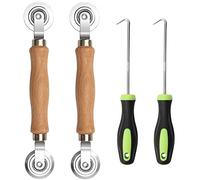 4 Piezas Rodillo Herramienta para Mosquitera de Ventanas, Rodillo Giratorio de Presión Rueda de Herramientas, Rodante de Pantallas para Instalar Tela Malla para Las Mosquiteras de Ventana