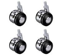 4 Piezas Rueda Giratoria Universal de Placa Giratoria de 360º,Rueda Giratoria para Muebles,Ruedas Giratorias de Aleación, con Función de Freno,Ruedas para Silla de Oficina/Escuela, 2 Pulgadas