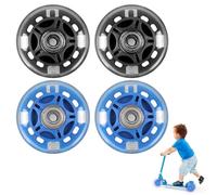 4 Piezas Ruedas de Scooter 80MM, Ruedas de Repuesto para Scooter 80MM, Rueda de Patinete 80MM, Scooter Wheels, Stunt Scooter Ruedas, con Rodamientos ABEC 9, Unisex Adulto (Azul)