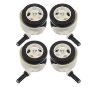 4 Piezas Ruedas Giratorias Silenciosas PU, para Andador de Ñiño | Diseño Roscado Resistente al Desgaste, Uso en Interiores, Accesorios de Plástico y Suelos de Madera