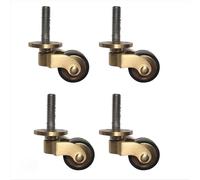 4 Piezas ruedas para muebles, Ruedas Giratorias,para de sofás y mesas de madera y patas de pianos,Ruedas Repuesto Universales Seguro Silenciosas y sin Arañazos, para Todo Tipo de Suelos