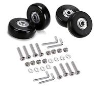 4 Piezas Ruedas Repuestos para Maletas, Ruedas Giratorias de Goma, Repuesto Rueda Maleta pour Equipaje, Carros, Cochecitos