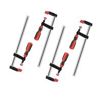 4 Piezas Sargentos de Barra, Abrazadera de Barra Set Juego de Tornillos de Apriete de Acero Fundido Maleable, Pinzas de Sujeción en F para Trabajos de Madera