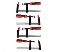 4 Piezas Sargentos de Barra, Sargentos carpintero Abrazadera de Rápido Juego de Sargento de madera profesionales para carpintería Pinzas de Sujeción en F Trabajos de Madera 50X150mm