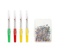 4 piezas Separador de costura, descosedor de costura, costuras y quitahilos, con 50 pines colores, separador de hilos profesional, con funda protectora para abrir costuras y dobladillos, hilo coser