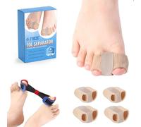 4 Piezas Separador Dedos Pie+1 CinturóN De Entrenamiento, CorreccióN Dedos Del Pie Con 2 Bucles, Corrector De Superpuestos, Alinea Tus Hallux Valgus, Para Hombres Como Para Mujeres
