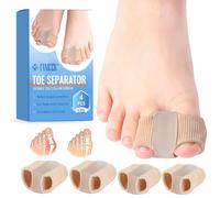 4 Piezas Separador Dedos Pie, Corrector de Juanetes, Separadores de Dedos de Los Pies Silicona, Juanetes Corrector Nocturno y Dia, Corrector Juanetes Mujer y Hombres