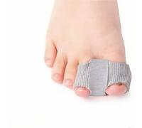4 Piezas Separador Dedos Pie, Lavable Hallux Valgus Toe Silicona Correctores, Corrector Juanete Mujer y Hombres,Gris