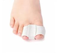 4 Piezas Separador Dedos Pie, Lavable Hallux Valgus Toe Silicona Correctores, Corrector Juanete Mujer y Hombres,Blanco