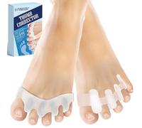 4 Piezas Separador Dedos Pie, Separador Dedos Pie De Silicona, Separadores de Dedo De los Pies, Cómoda Separadores Dedo Pies, para Relajar y Estirar, Adecuado para Todo Tipo Calzado