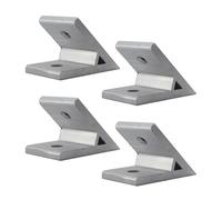 (4 piezas) Serie 5050 Soportes de esquina de ángulo de 45 grados, escuadras de esquina, conectores de unión para perfil de extrusión de aluminio