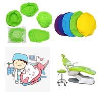 4 piezas/set Juego Silla Dental,A prueba de polvo Dental Silla Completa Cubierta, Impermeable Leche Completa Avanzada Seda Tire Paño Unidad Dental Cove, para Sillón Dental, Asiento, Reposacabezas(Gre