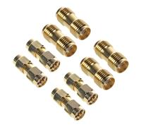 4 Piezas SMA Macho una SMA Macho Enchufe + 4 Piezas SMA Hembra una SMA Hembra Jack Conector de Adaptador Coaxial RF