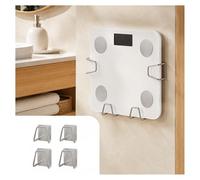 4 Piezas Soporte Báscula Electrónica para Soehnle Style Sense Comfort 600 | 4 Soportes Pared Báscula Organizador Adhesivo sin Taladrar Báscula Digital Soportes Metálicos Ajustables