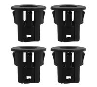 4 Piezas Soporte de Retención para Sensor de Estacionamiento | Plástico Negro, Bisel Trasero para Vehículo, Instalación Diy, Ayuda de Aparcamiento, Uso en Maniobra