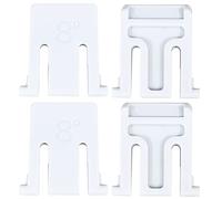4 Piezas Soporte de Teclado Kit de Reemplazo Para Logitech K200 K260 K270 K275 (Blanco)