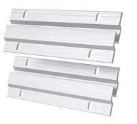 4 Piezas Soporte Espejo Pared, 15 cm French Cleat - 22 kg de Carga, Ganchos en Z de Aluminio para Colgar Cuadros, Sistema de Fijación Invisible para Peso Pesado
