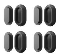 4 Piezas Soporte Mando Pared Silicona Organizador Mando a Distancia Soporte de Control Remoto Magnético Sin Agujeros de Perforación Soportes de Pared Adhesivo Fuerte, para el Hogar, Escuela (Negro)