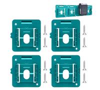 4 Piezas Soporte para Baterías Compatible con Makita y Bosch, 14.4-18V, Soporte de Pared, Estante de Almacenamiento para Baterías, Portabaterías para BL1860 BL1850 BL1840 BL1830