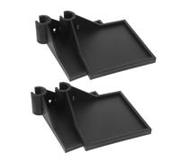 4 Piezas Soporte para Estante de Cultivo de 16mm, Plástico Negro | Montaje en Esquina Clip, Organización Vertical para Herramientas y Ventiladores de Cultivo