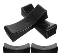 4 Piezas Soporte para Mancuernas de Goma Negra, Estante de Pesas | Pp, Protege Suelo y Mancuernas, Gran Capacidad de Carga, Accesorio para Pesas Libres y Uso en Gimnasio