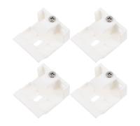 4 Piezas Soporte para Persianas de Riel Superior Ancho blanco | Evita Inclinación o Deslizamiento, Plástico y Metal, Instalación Sencilla, para Dormitorios y Oficinas