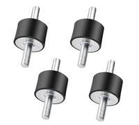 4 Piezas Soportes de Goma Amortiguador, Amortiguador de Goma Silentblock M8*23, Aisladores Montaje Antivibraciones, para Compresores de Aire