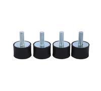 4 Piezas Soportes de Goma Amortiguadores, Silentblock Amortiguador Aislador Soportes de Aislamiento de Vibraciones para Compresores de Aire (VD30*20 M8*23)