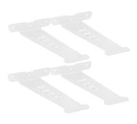 4 Piezas Soportes para Estantes de Pared, Soporte para Estanterías de Pared para Biblioteca, Sala de Estar, Dormitorio Escuadras para Estanterias Metalicas Invisible(White,23cm/9.1in)