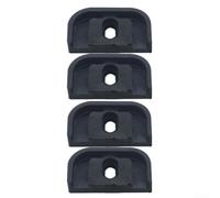 4 piezas Split tipo AC unidad exterior anti vibración goma almohadilla pie montaje para calefacción sistemas de refrigeración control de ruido negro (80 mm)