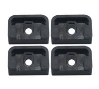 4 piezas Split tipo AC unidad exterior anti vibración goma almohadilla pie montaje para calefacción sistemas de refrigeración control de ruido negro (60 mm)