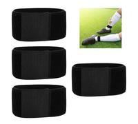 4 Piezas Sujeta Espinilleras Futbol, Sujeción Pantorrillera Antideslizante Cinta de Agarre para Espinilleras para Niños, Transpirable Correa Ajustable Antideslizante Futbol