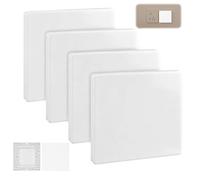 4 Piezas Tapa Ciega Enchufe Pared, Tipo 86 Tapa Ciega Enchufe Cables Pared, Cubiertas Ocultas para Enchufes, Protector de Enchufes Exterior para de Baño, Cocina, Dormitorio