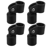 4 Piezas Tapa Final de Nailon para Toldo Bimini Marino 0,98 Pulgadas Negro | Conector de Plástico Cierre de Tornillo, para Wakeboard y Reparación de Juntas, Uso Náutico
